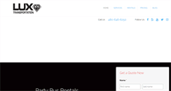 Desktop Screenshot of luxtransportationaz.com