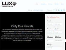 Tablet Screenshot of luxtransportationaz.com